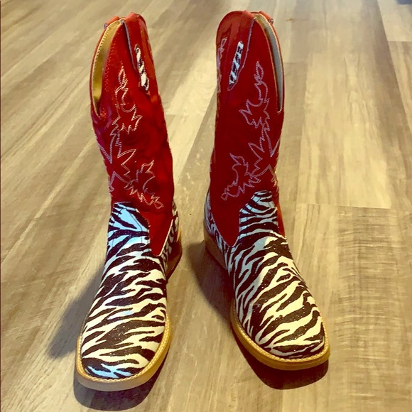 Roper Shoes - Roper Zebra Print Boots